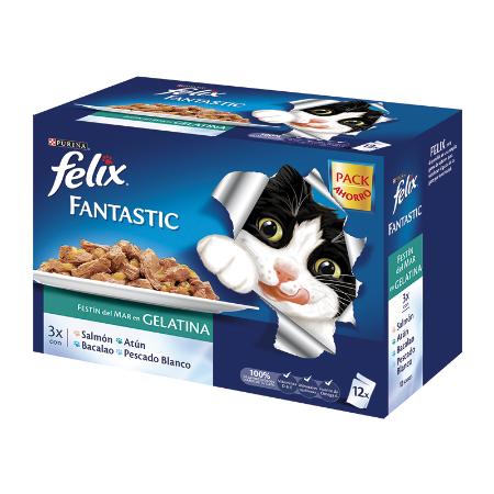 FELIX GELATINA PESCADO 12 UNDS