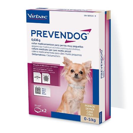 PREVENDOG 0-5KG PACK X 2