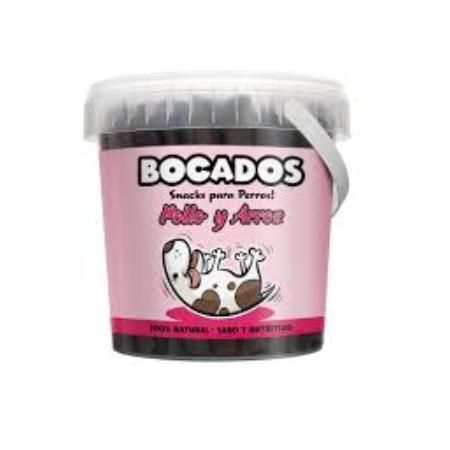 BOCADOS POLLO Y ARROZ 300GR.