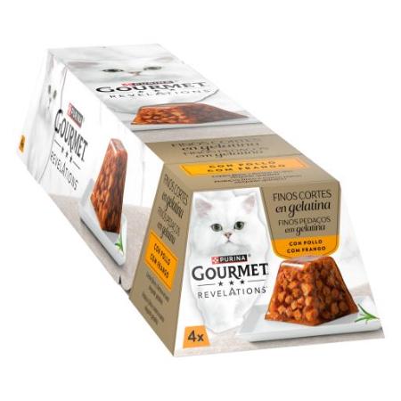 GOURMET REVELATIONS GELATINA POLLO 4 X 57GR