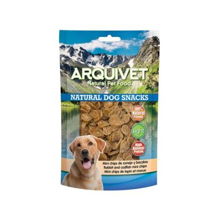 ARQUIVET MINI CHIPS DE CONEJO Y BACALAO 100GR