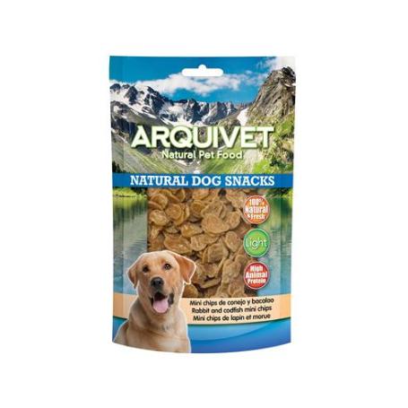 ARQUIVET MINI CHIPS DE CONEJO Y BACALAO 100GR