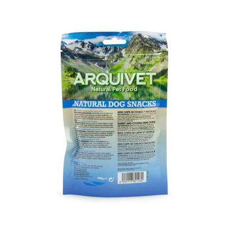 ARQUIVET MINI CHIPS DE CONEJO Y BACALAO 100GR