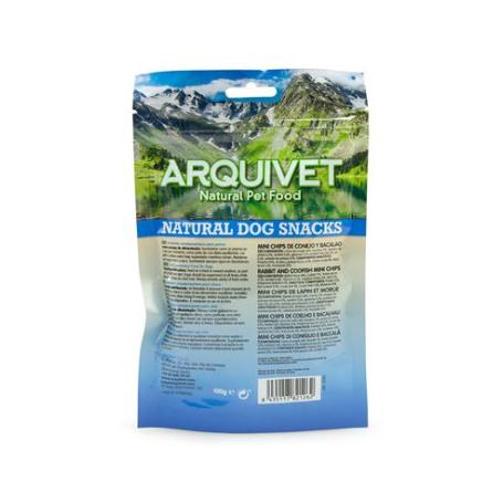 ARQUIVET MINI CHIPS DE CONEJO Y BACALAO 100GR