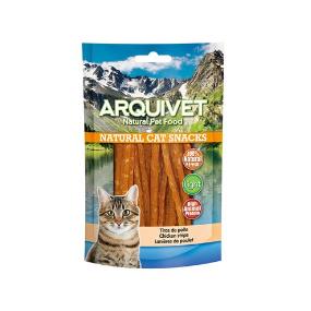 TIRAS DE POLLO GATO 50GR ARQUIVET