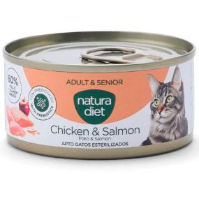 ND PATE GATO SENIOR POLLO SALMON 85GR