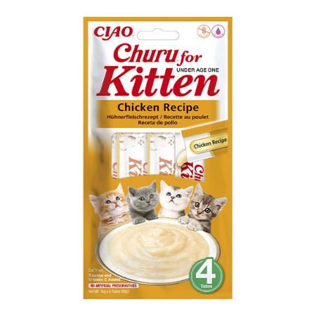 CHURU KITTEN POLLO 4X14GR